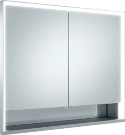 Keuco Royal Lumos Spiegelschrank für Wandeinbau, 2 kurze Türen, 90x73.5cm