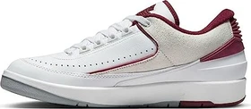 Nike Air Jordan 2 Low white/light steel grey/cherrywood red (Herren)