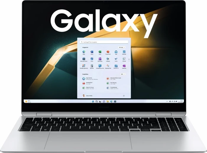 Samsung Galaxy Book4 360, Platinum Silver, Core 5 120U, 16GB RAM, 256GB SSD, DE
