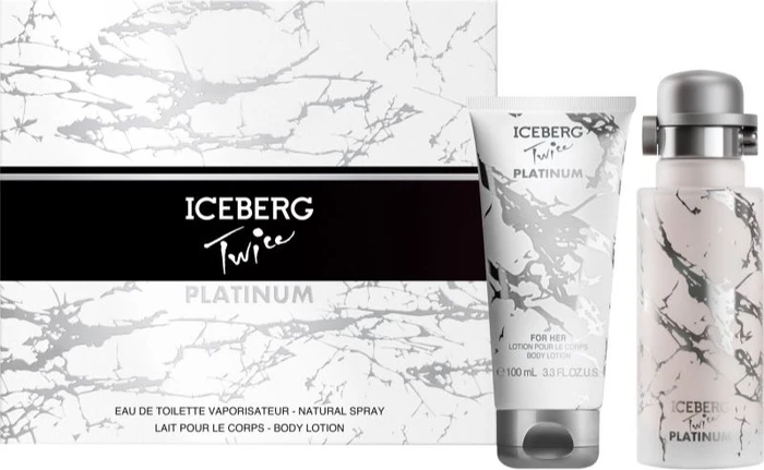 Iceberg Twice Platinum EdT 125ml + Body Lotion 100ml Duftset