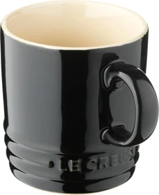 Le Creuset Cappuccino Becher 200ml schwarz glänzend