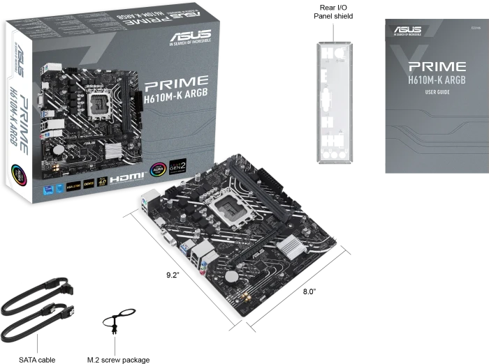 ASUS Prime H610M-K ARGB (Intel 1700)