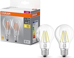 Osram Ledvance LED Base Classic A 40 Filament 4W/827 E27 Clear, 20 Stück