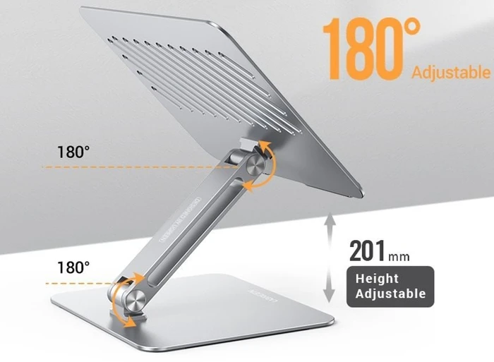 Ugreen LP339, Notebook-Stand 13-17.3", silber, verstellbar, faltbar