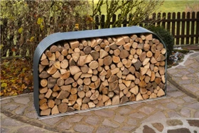 Westmann Kaminholzregal 212x46x111cm anthrazit
