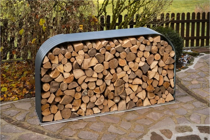 Westmann Kaminholzregal 212x46x111cm anthrazit