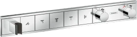 Hansgrohe RainSelect Thermostat Unterputz für 5 Verbraucher mit integriertem Brausehalter chrom