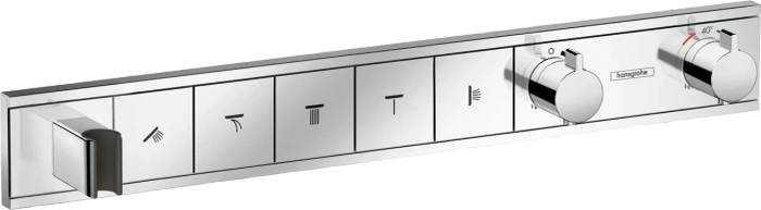 Hansgrohe RainSelect Thermostat Unterputz für 5 Verbraucher mit integriertem Brausehalter chrom