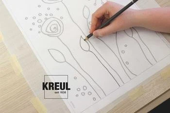 Kreul Javana Seidenmalfarbe Malen auf Seide Starter, 6 Farben, 20ml, 6er-Set
