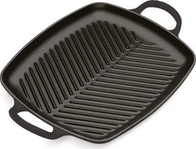Le Creuset Signature Gusseisen Grillpfanne rechteckig 30x27cm schwarz matt