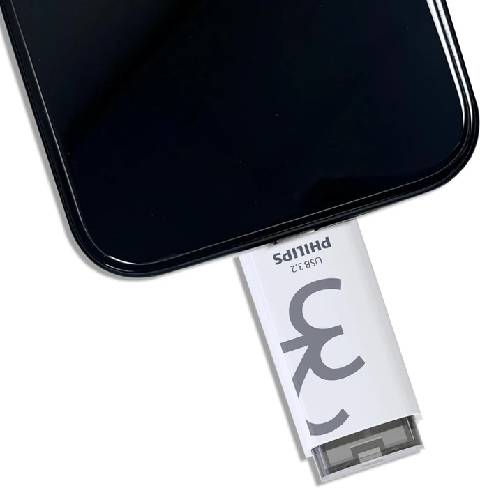 Philips Flash Drive Click Edition 32GB weiß/grau, USB-C, USB 3.2 Gen 1×1