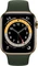 Apple Watch Series 6 (GPS + Cellular) 44mm Edelstahl gold mit Sportarmband zyperngrün Vorschaubild