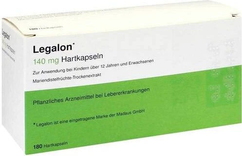 kohlpharma Legalon 140mg Hartkapseln, 180 Stück