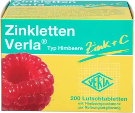 Zinkletten Verla Himbeere Lutschtabletten, 200 Stück