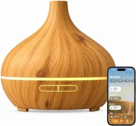 Meross Smart Wi-Fi Essential Oil Luftbefeuchter/Bedufter light wooden grain