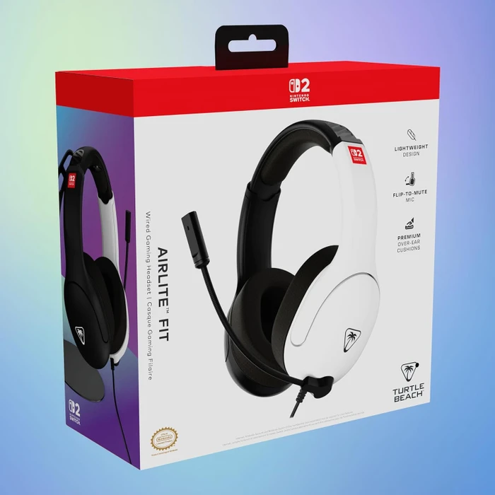 Turtle Beach Airlite Fit für Switch 2 weiß/schwarz