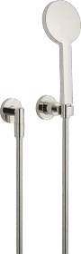 Dornbracht Tara Schlauchbrausegarnitur mit Einzelrosetten FlowReduce platin
