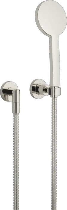 Dornbracht Tara Schlauchbrausegarnitur mit Einzelrosetten FlowReduce platin