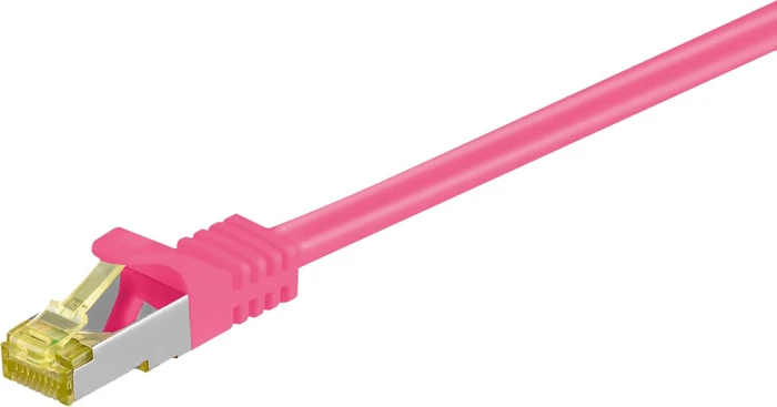 goobay Patchkabel, Cat7/Cat6a, S/FTP, RJ-45/RJ-45, 3m, rosa