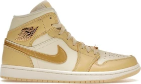Nike Air Jordan 1 Mid SE pale vanilla/coconut milk/sail/metallic gold (Damen)