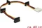 DeLOCK 4-Pin IDE Molex Stecker auf 4x 15-Pin SATA Strom Buchse, Adapterkabel, 40cm Vorschaubild