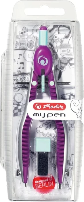 Herlitz my.pen Schnellverstellzirkel, lila/minze