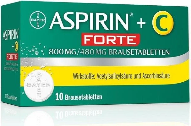 Bayer Aspirin + C Forte Brausetabletten, 10 Stück