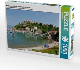 Calvendo Hafen und Altstadt von Vrbnik, Kroatien