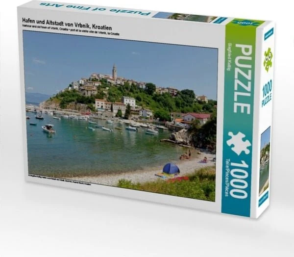 Calvendo Hafen und Altstadt von Vrbnik, Kroatien