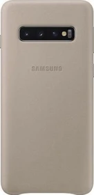 Samsung Leather Cover für Galaxy S10 grau