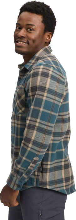Black Diamond Project Heavy Flannel Hemd langarm midnight blue/charcoal plaid (Herren)
