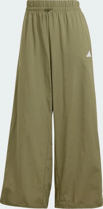 adidas Essentials 3-Streifen Lifestyle Woven Parachute Trainingshose lang olive strata/white (Damen)