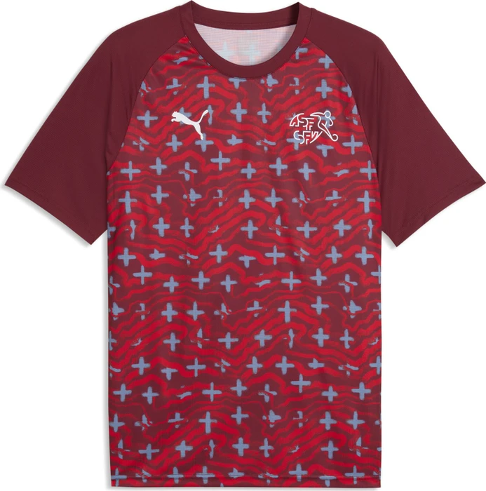 Puma FIFA WM 2026 Schweiz Aufwärmtrikot kurzarm team regal red/puma white (Herren)