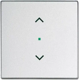 Busch-Jaeger Wippe 1-fach mit Symbol "Jalousie", alusilber
