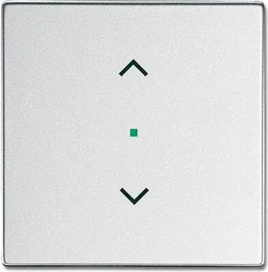 Busch-Jaeger Wippe 1-fach mit Symbol "Jalousie", alusilber