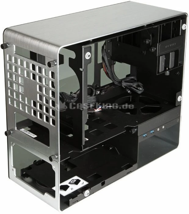 In Win 901 silber, Glasfenster, Mini-ITX