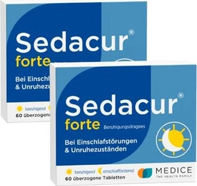 Sedacur Forte Beruhigungsdragees, 60 Stück