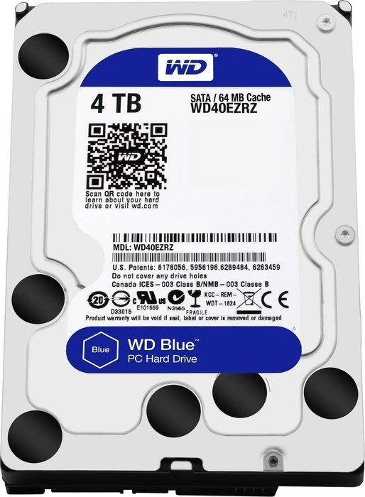 Western Digital WD Blue 4TB, 512e / 3.5" / SATA 6Gb/s