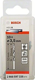 Bosch Professional HSS-R Karosseriebohrer, 3.5x20x52mm, 10 Stück