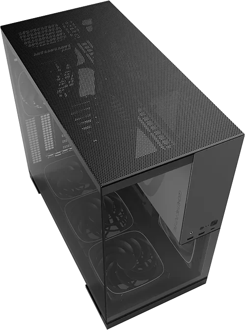 Geometric Future Model 5 Black/Gray, inkl. Lüfter, Glasfenster