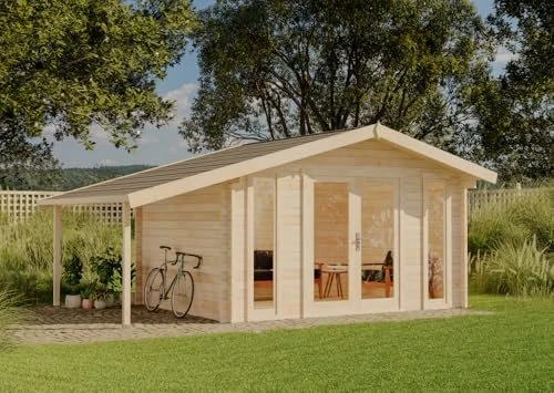 Alpholz Gartenhaus Mirko Modern D 521x350cm natur