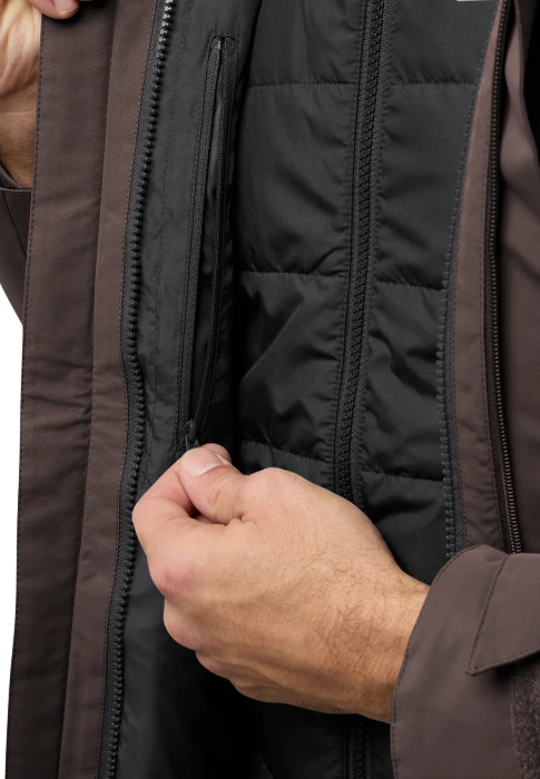 Jack Wolfskin Romberg 3in1 Funktionsjacke peat (Herren)