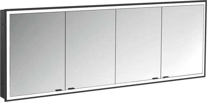 Emco Prime Facelift LED-Lichtspiegelschrank 180cm, 4 Türen, Unterputzmodell