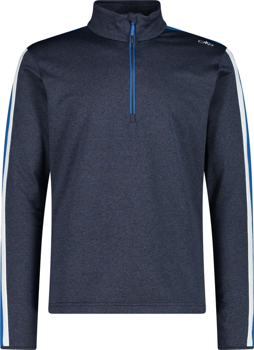 CMP Softech Fleece Melange 70's Funktionsshirt langarm b. blue mel/zaffiro (Herren)
