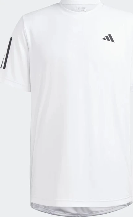 adidas Club 3-Stripes Laufshirt kurzarm weiß (Herren)