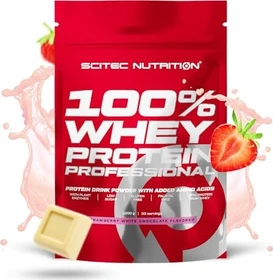 Scitec Nutrition 100% Whey Protein Professional Erdbeere-weiße Schokolade 1kg