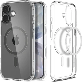 Spigen Ultra Hybrid (MagFit) für Apple iPhone 17 clear graphite