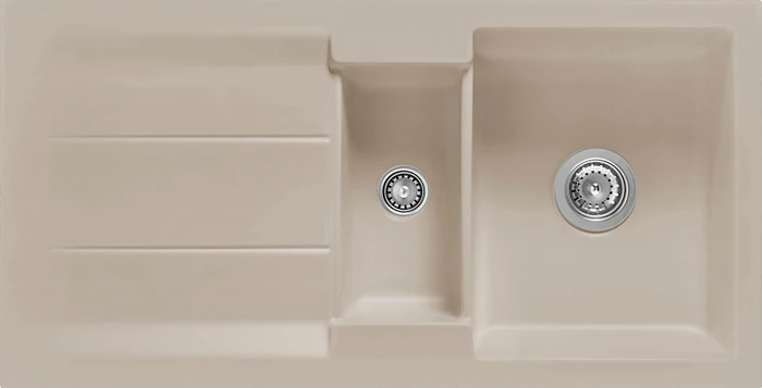 systemceram Genea 100 F Einbau Becken reversibel fango