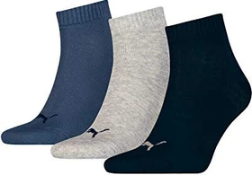 Puma Training Quarter Socken navy/grey/nightshadow blue, 3 Paare
