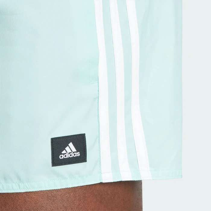 adidas 3-Streifen CLX Badeshorts semi flash aqua/white (Herren)